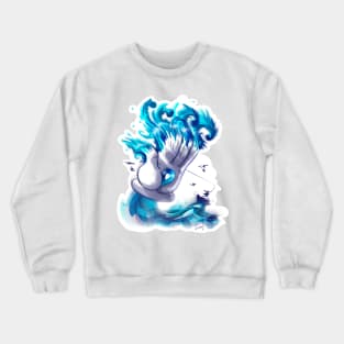 Blue cartoon hands modern and unique 6 Crewneck Sweatshirt